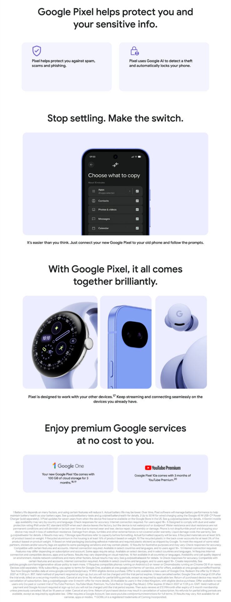 Google Pixel 10a PDP River