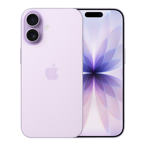 Apple iPhone 17 lavender front-back