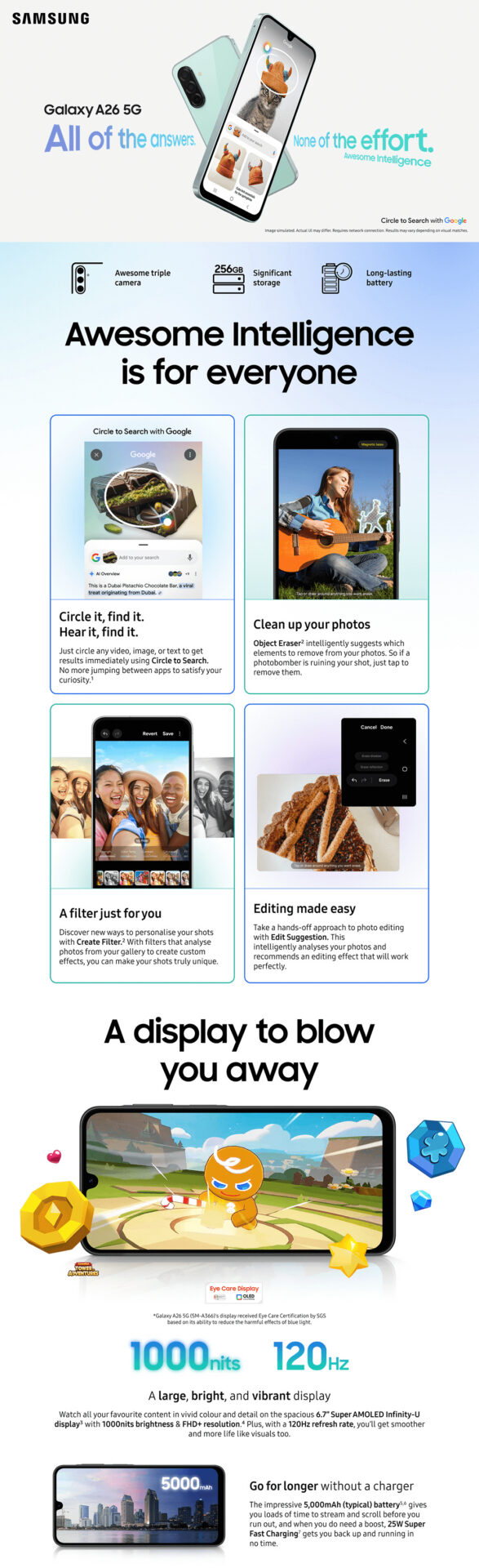 Samsung Galaxy A26 PDP River 1