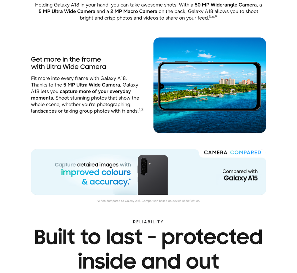Samsung Galaxy A18
