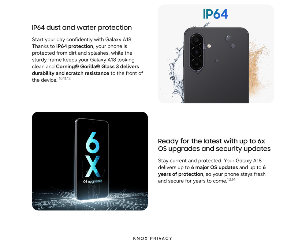 Samsung Galaxy A18